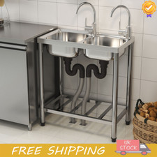 Stainless Steel Double Bowl