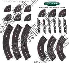 Curved Road Layout - N Gauge - 33mm Wide Roads - Model Railway