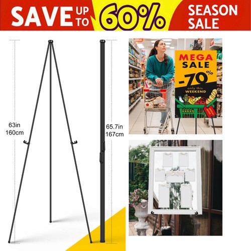 Folding tripod display easel - folding,