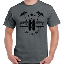 Live Love Dive Mens Funny