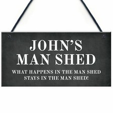 Personalised MAN SHED Sign Man