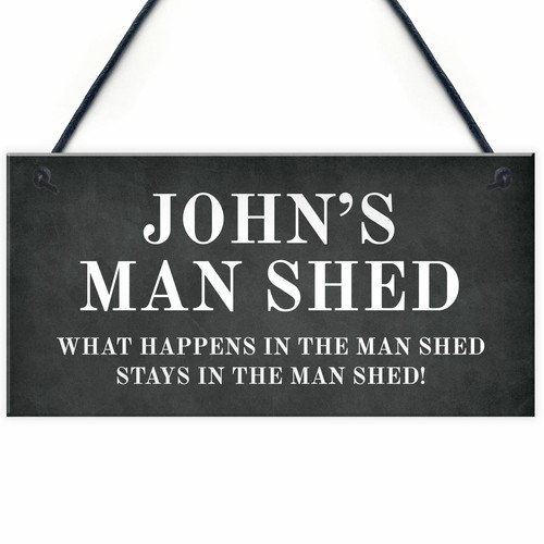 Personalised man shed sign - sign,