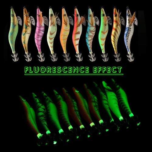 Luminous squid jig hook lures - jig,