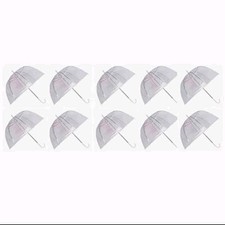 10x Set Rain Umbrellas Dome