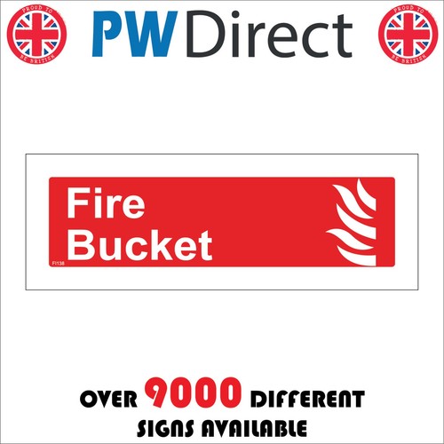 Sign fire bucket - fire,