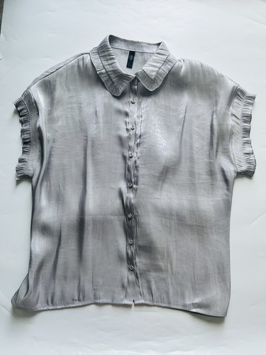 Metallic silver satin - y.a.s,