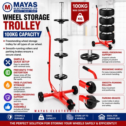 Wheel storage trolley - wheel,
