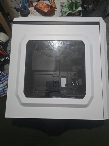 White gaming case with 2x - white,