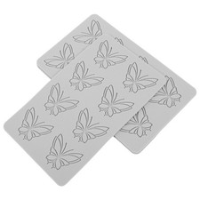  3 Pcs Butterfly Fondant Mold Impression Mat DIY Cake Decorating Silicone Molds