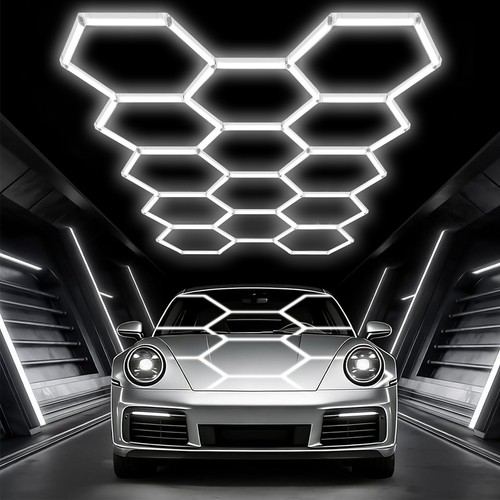Grids hexagon led light car - 14,