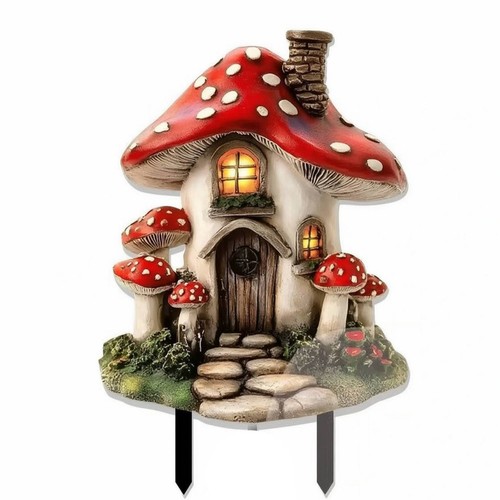 Toadstool house stake - toadstool,