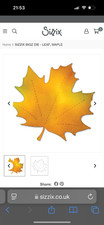 Sizzix Bigz Maple leaf A10162 use with Sizzix Big Shot . Good condition