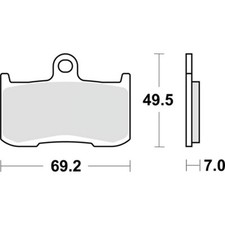 FRONT BRAKE PADS RACING 782RST