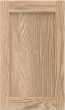 12W X 24H Unfinished Oak Kitchen Cabinet Door , Shaker Style