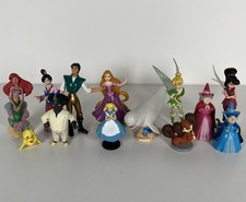 Disney Princess Figures/ Cake Toppers 13x Bundle Rapunzel, Ariel, Tinkerbel VGC