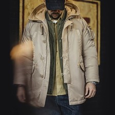 Maggots Snorkel Parka N-3B Flight Jacket Military Jacket Winter Cotton Padded Coat