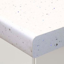 White Sparkle 1m x 600mm x 38mm Kitchen Worktop