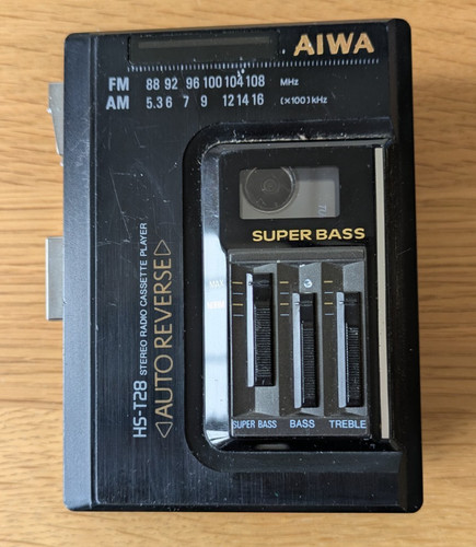 Vintage aiwa t28 stereo - aiwa, hs-t28