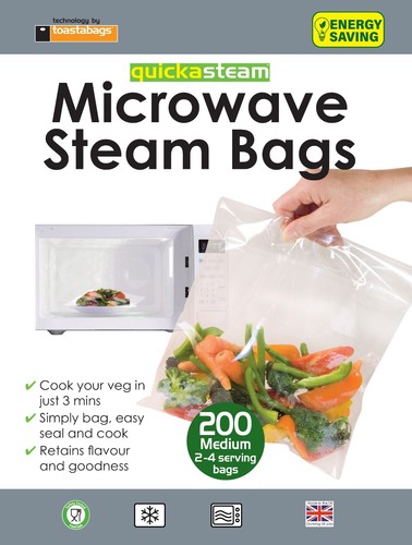 Microwave steam bags size - steam,
