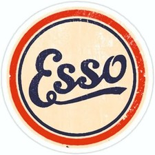 Esso Retro Vinyl Sticker car Van Wall Laptop Tool Box Decal Graphic Garage