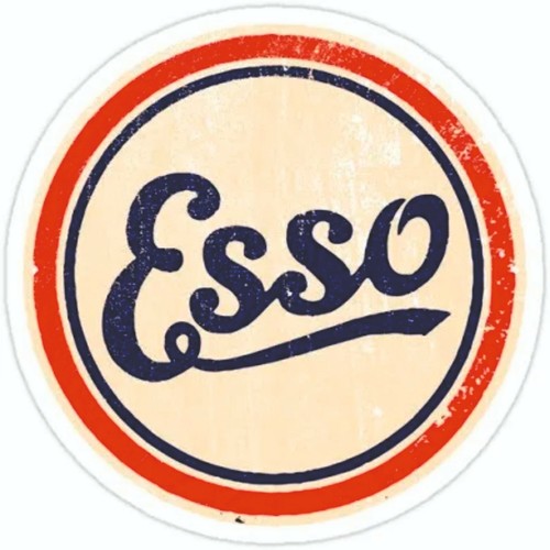 Esso retro vinyl sticker - sticker, car