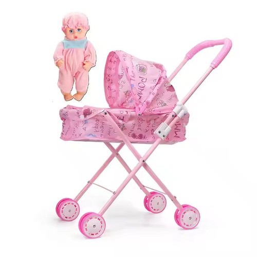 Foldable baby doll pram - foldable,