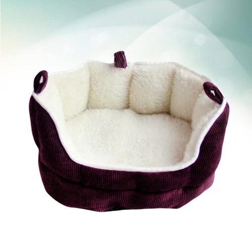 Red cozy small pet bed - pet,