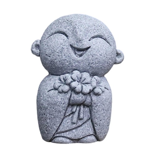 Cute mini garden monk statue - cute,