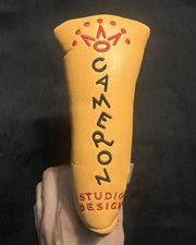 Scotty Cameron Titleist Studio Design Yellow Putter Headcover with Pivot Tool