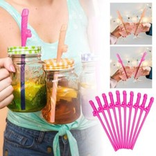 20PCS Hen Party Accessories FUNNY Straws,Party Girls Out Straws Night H9Z7