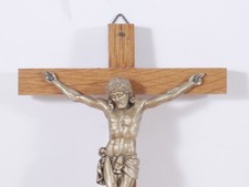 Vintage Wall Crucifix Wood