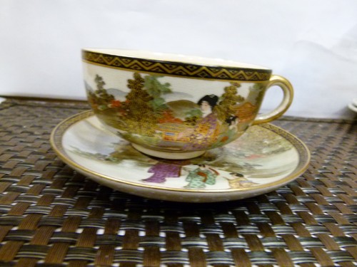 Antique japanese satsuma - japanese, ware