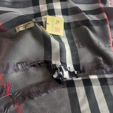 Burberry silk/cashmere scarf