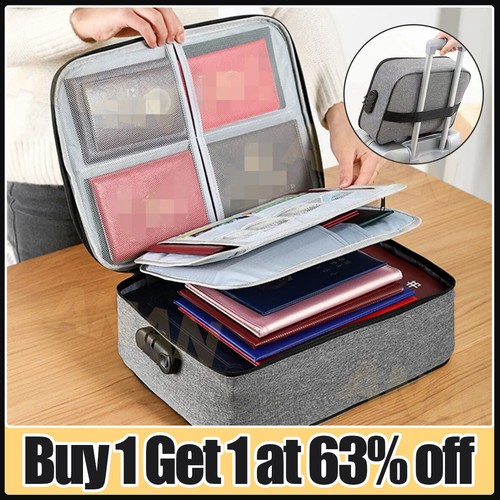 Fireproof document box with - document,