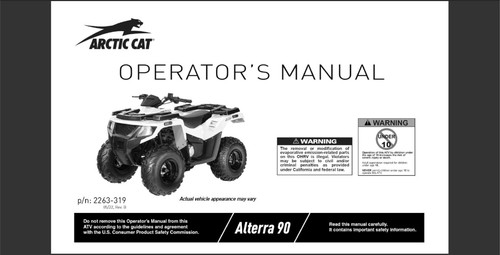 2023 artic cat - 90, atv