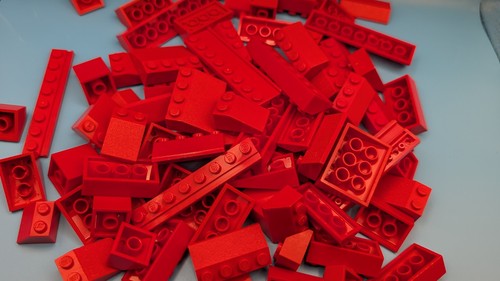 Genuine lego red roof slopes - lego,