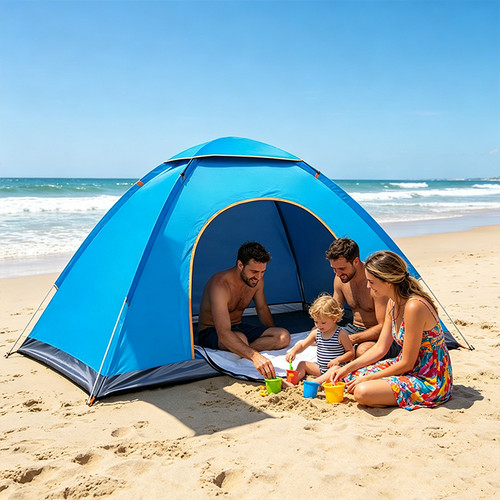 Beach tent family shelter 5 - beach, 1-5