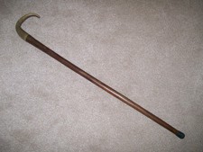 New Craftsman Hand Craft Made Rams Horn Curly Shepherds Crook Walking Stick 6B