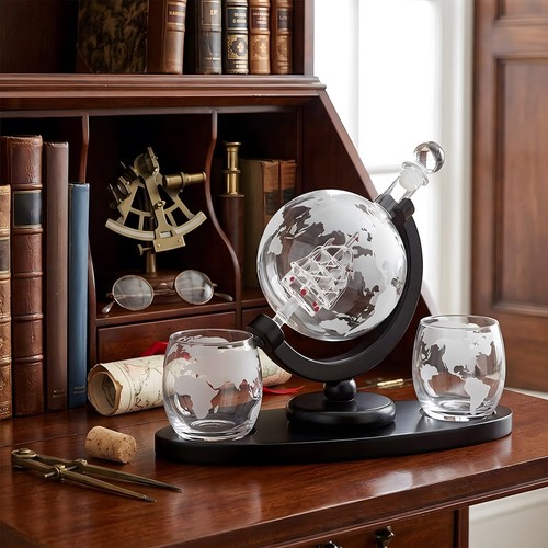 900ml globe whisky - whisky, decanter