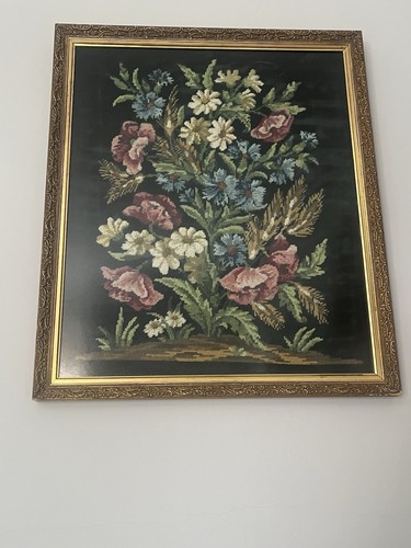 Vintage wool embroidery - vintage,