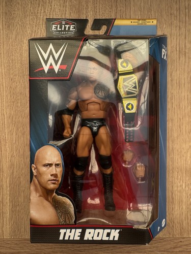 Mattel wwe the rock - elite, top