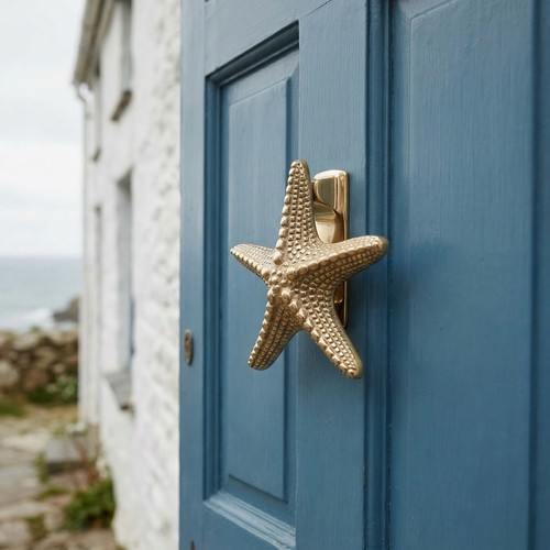 Metal solid brass starfish sea - metal,