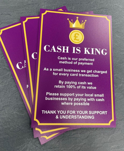 Cash payment sign for - for, shop