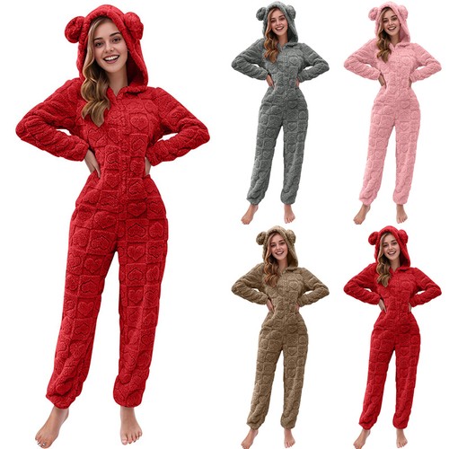 Ladies teddy bear hooded - ladies,