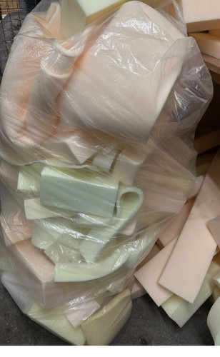 Memory foam offcuts waste - memory,