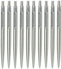 PERSONALISED ENGRAVED PARKER CLASSIC STEEL SILVER BALL POINT PEN -CHRISTMAS GIFT