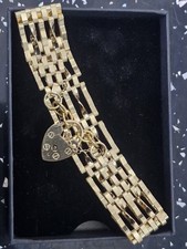 9ct Gate Yellow Gold Bracelet