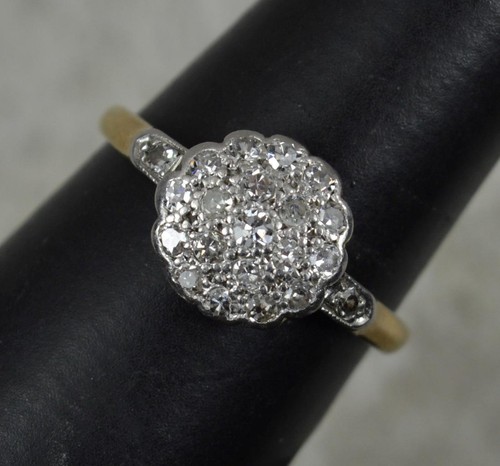 Edwardian 18ct gold platinum - edwardian,