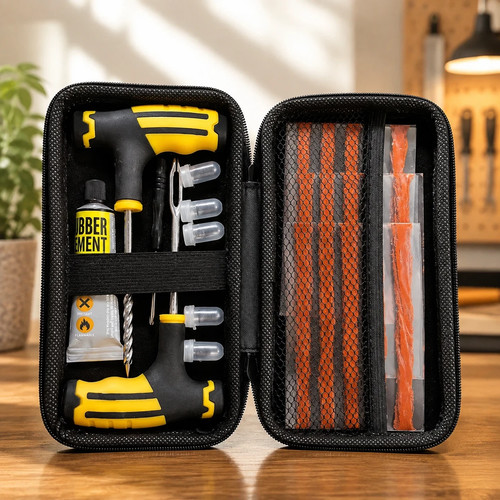 Tyre puncture repair tool kit - repair,