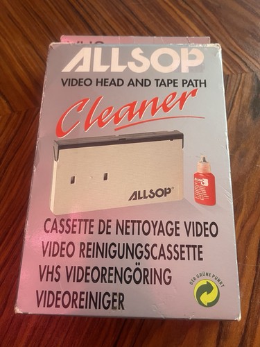 Allsop vhs vcr head cleaning - allsop,